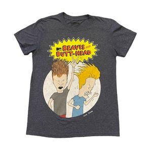 Beavis and Butt-Head t-shirt gray small